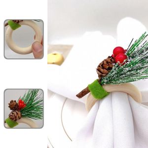 Anillos de servilleta Exquisito 4pcs Fashion Natural Serviette Serviettle Hebilla Durable Ring Delicado para el hogar