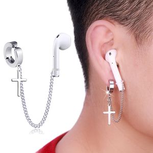 Wholesale airpods connector for sale - Group buy Non Piercing Body Ear Clips Anti Lost Earring Chain for Airpods Wireless Earhooks Earbuds Earphone Holder Connector