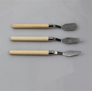 Narzędzia do rysowania ze stali nierdzewnej Noże malowanie oleju Noże Sztuka Palette Skrobak Artysta Toninga Knife Craft Tool 0 81HX T2