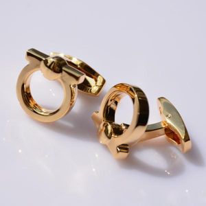 Luxury Cuff Links High Quality Men's Classic Cufflinks hat style silver gold black rose-gold