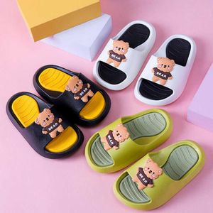 Cartoons Kinder Hausschuhe Sommer Tragen Schuhe für Jungen und Mädchen zu Hause Indoor Outdoor Baby Kindergarten Kinder qq231 210712