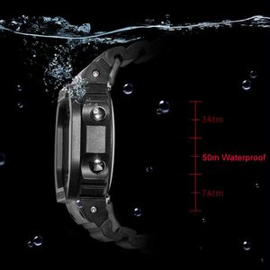 Smael Sports Watches LEDデジタルスポーツメンズウォッチ防水デジタルウォッチ1801男性クロックリロージオM G1022