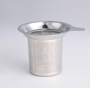 Paslanmaz Çelik Örgü Çay Demlik Araçları Ev Kullanımlık Kahve Süzgeçleri Metal Gevşek Filtre Bitkisel Filtreler SN2674