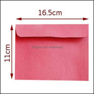 Paper Products Supplies Office School Business & Industrial A6 6.5" X 4.75" Kraft Envelopes 4.9X6.9 Inches 16.5X11Cm Red Drop Delivery 2021
