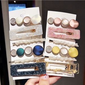 Barrettes Hairpins Para Mulheres Meninas Cabelo Clipes Clipes Crianças Cabelo De Cabelo Acetato Pin Geométrico Acessórios De Bebê Mulher Elegante Headwear Atacado