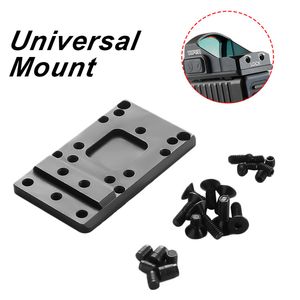Placa de montagem tática universal Red Dot Traseira Óptica Mount Mount Mount Kit para Glock RMR / Venom / MROS