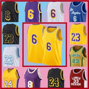 Space Jam 2 Tune Squad NCAA 6 LBJ 23 3 Anthony Los Bryant Davis Angeles Jersey Jersey James Lower Merion College Lebron Stitched Jersey S4