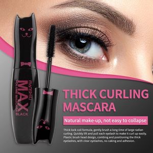 MANSHILI Volumen-Curling-Mascara, wasserfeste Wimpernverlängerung, Black Max Mascara, Kosmetik für das Augen-Make-up, 10 g