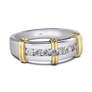 RedWood 585 14K 10K White Gold Moissanite Gemstone Ring Women 2.3mm Round Cut Wedding Band Female Jewelry For Engagement