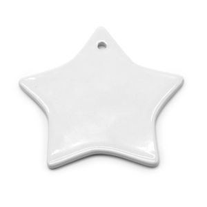 Blanks Ceramic Ornament Рождественские украшения Персонализированные ручной работы для Tree RRE14935