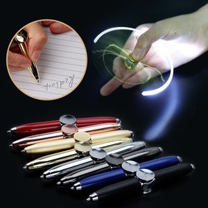 Ballpoint Pens Adeeing Pinning Pen with LED Light Spinner Toys Prezent Prezent Rozrywka dekompresja R25