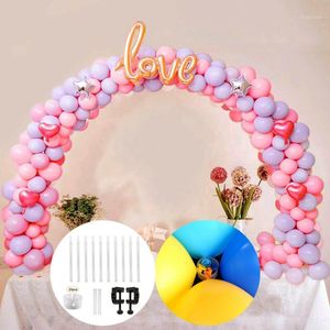 Balão Arco Kit Balões Plásticos Coluna Suporte Com Frame Base Ballons Ballons Grampos de Aniversário Decoração De Partido De Casamento