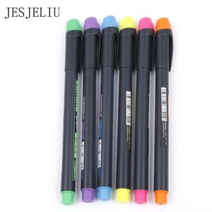 Highlighters 1pc Lumina Pennor Highlighter för papperskopia Fax DIY Ritning Marker Pen Stationery Office Material Skolmaterial