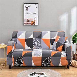 Housmife Elastic Sofa Skydd för vardagsrum Stretch Plaid Sofa Slipcover Funda Bäddsoffa Soffa Cover Heminredning 1/2/3 / 4-sits 211102