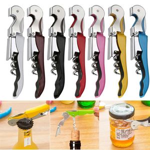 Creative Bottles Opener Rostfritt stål Vinkorkskruv Ölflaska Kan Remover Cutter för köksredskap Bar Accessoires