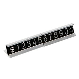 Scaffale piccolo vuoto prezzo di vendita blocco Kit Merchandise segno per visualizzazione prezzo orologio