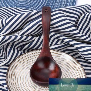Long Handled Wooden Soup Spoons Bamboo Kitchen Cooking Utensil Tools Teaspoon Catering Dessert Rice Spoon Wood Kitchen Gadget Factory price expert design Quality