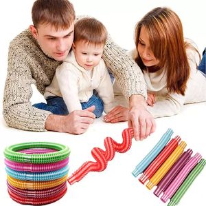 Fidget Telescopic Tube Fidget Sensory Decopressions Toy Color Stretch Tubes Intressanta barn Decompression Leksaker