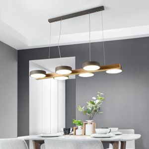 Pendant Lamps Nordic Macaroon Simple Oak Iron Art Lights Bar Hanging Cafe Light Fixtures Restsurant Led Lighting Room Decor