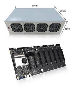 8 GPU Miner Miner Machine para Mining Rig Host Ethereum Cryptocurrency Coin Farm