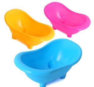 Vasca da bagno per criceti Criceti multifunzionali Bagno con doccia Mini vasca da bagno con sabbia Strumento per la pulizia di piccoli animali Forniture per animali domestici in plastica