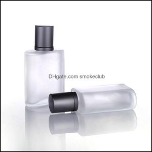 Packing Office School Business & Industrial50Ml Frosted Glass Per Portable Travel Aluminum Bottles Refillable Spray Empty Bottle Customized