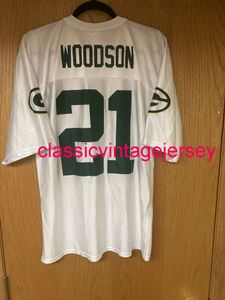 100% zszyty koszulka #21 Charles Woodson Size Medium Medium Custom Dowolne nazwisko Numer xs-5xl 6xl koszulka mężczyzn Kobiet młodzież