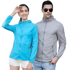 Yaz Işık Güneş Kremi Cilt Giyim Erkekler ve Kadınlar Açık Ceket Severler Spor Nefes Ceketler