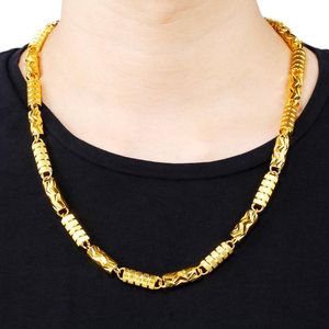 Chains Forever Not Fade 24K Gold Filled Necklace For Men Women Fine Bijoux Femme Collares Naszyjnik Jewelry Necklaces