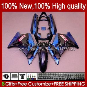 Bodys para Kawasaki Ninja Blue Lustroso ZZR250 ZZR-250 90 91 92 93 94 95 96 97 98 99 Bodywork 54HC.34 ZZR 250 CC 1990 1991 1992 1997 1998 1999 Fairings OEM