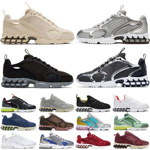 Spiridon bur 2 kvinnor män löparskor trippel vit svart metallisk silverrosa ren platina beige spår universitet grå herr utomhus bekväma sportsneakers