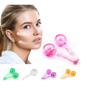 Globos de gelo para face Grande Enegry Water Wave Beauty Cincer Bola de Rolo Brilho Refrigeração e Aquecimento Cuidados com a pele Massager Facial