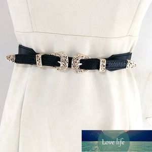 Elastic corset belt hollow out gold buckle vintage belts for women high quality stretch dress cummerbunds ladies waistband Factory price expert design Quality