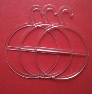 Appendiabiti per sciarpe in plastica Cerchio Porta scaffali Rotondo Anello singolo con gancio Espositore per mantelle Scialli Asciugamani Cravatta RH1754