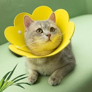 Cat Collars & Leads Pet Headdress Sunflower Elizabeth Circle EVA Sponge Lightweight Headgear Collar Use