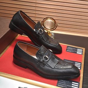 39 Homens Modelo Homens Genuíno Menina Formal Couro de Couro Zapatos Sapato Social Luxo Masculino Vestido de Noiva Loafer Oxford Weave Sapato de Impressão