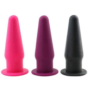 Nxy Anal Toys Секс Силиконовые Блокировка Подключители Разведка Унисекс Стопорка 3 Различные Цвета Взрослый Для Мужчин Женщин Тренеров Пары SM 1207