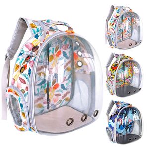 Transparente Hundetragetasche, Raumkapsel, Haustier-Rucksack, tragbar, für den Außenbereich, Katzen-Schulter-Handtasche für kleine Hunde, Welpen