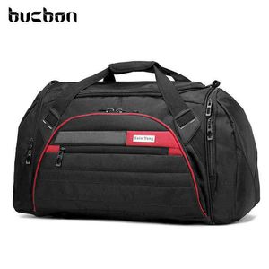 Bucbon 45l كبير متعدد الوظائف الرياضة حقيبة الرجال النساء اللياقة البدنية رياضة حقيبة للماء السفر الرياضة حمل حقائب الكتف SGD001 Y1227