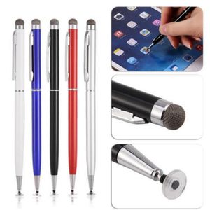 Universal 2 in 1 Capacitive Touch Screen Stylus Pen with Cloth Head for Mobile Phone Tablet
