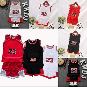 Kids Basketball Sets Classic Letter Child Boys Girls Sports clothing Breathable Youth Training basketballs shorts