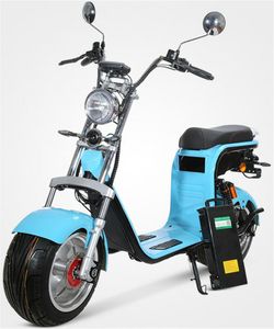 10-inch wheel fat tire electric scooter removable battery 1500W brushless motor supports one-button anti-theft start