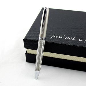 Шариковые ручки Классическая роскошная стальная линейная ручка Высококачественный металлический офис Школьные принадлежности Магазин канцелярских товаров