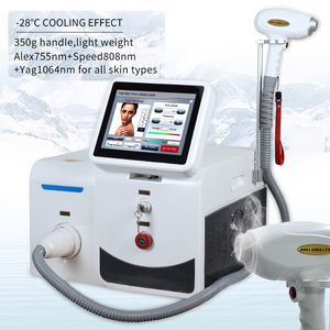High Power Painless CE approved Laser Ice Platinum Titanium 755 808 1064 Professional 3 Wavelength Diode Laser Hair Removal Machine For Commercial