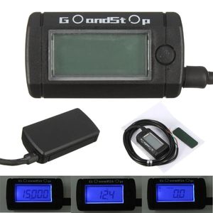 Tachometer Hour Meter Max RPM LCD Digital Display Motorcycle Bike Waterproof