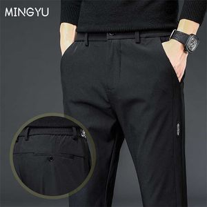 Marke Herbst männer Casual Hosen Männer Slim Fit Arbeit Elastische Taille Jogger Hose Outdoor Lange Hosen Jogginghose Männlich Plus größe 38 211013