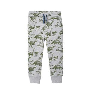 Jumping Meters Dinosaurs Sweatpants Boys Girls Autumn Spring Wear Drawstring Children Clothes Animals Trousers Pants 210529
