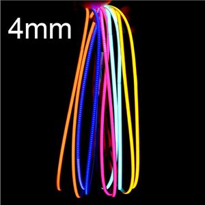 4m / lote DC 12V 24v Super fina 4mm cor espiga de luz LED Luzes para a decoração da sala Moldura de carro 480leds azul / rosa / vermelho fita fita fita 12 volt d2.0