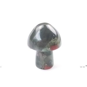 Newnatural Crystal Small Mushroom Crafts 2 cm Garnek Fish Tank Decoration Jade Stone 12 Style EWF5819