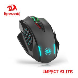 Redragon Impact Elite M913 RGB USB 2.4G Wireless Gaming Mouse 16000 DPI 16 botões Programável Gamer Gamer PC